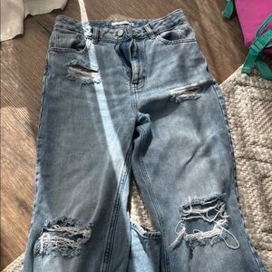 Distressed Blue Women's Jeans